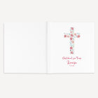 Gästebuch Taufe "Kreuz mit Blumen"