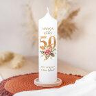 Kerze Goldene Hochzeit "50 Jahre im Glück"