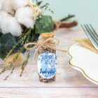 Gastgeschenk Taufe Mini Glasröhrchen mit Aufkleber "Junge Aquarell"