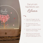 Nachtlicht für Kinder personalisiert "Baum Herzen"