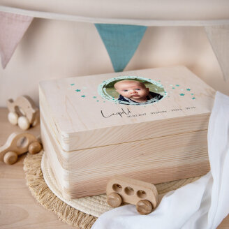 Erinnerungsbox Baby personalisiert mit Foto...
