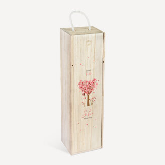 Kerzenbox Holz "Baum Herzen"